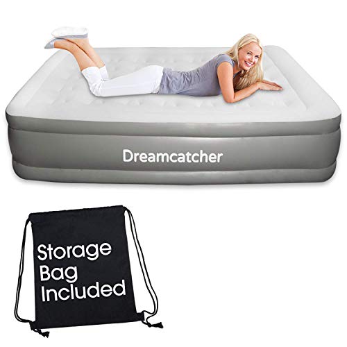 Dreamcatcher Deluxe Double Size Air Bed with Built-in Electric Pump, Inflatable Mattress Double with Pump, Camping & Sleepovers