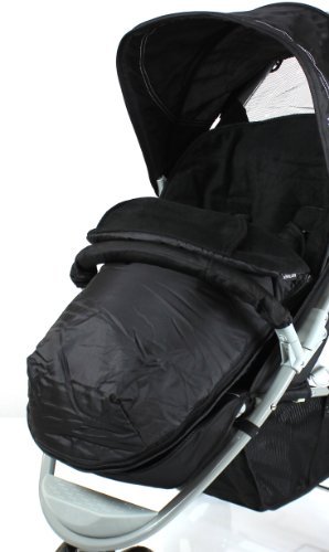 Deluxe Universal Footmuff to fit Quinny Zapp 3 Wheeler - black