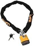 Bloqueo seguro LUMA Enduro 48 Chain Candado Cadena, Unisex Adulto, Naranja, 10 mm / 140 cm