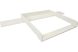 Puckdaddy Lennard | Table à langer compatible avec les commodes IKEA MalmTable à langer avec revêtement en bois MDF blanc | Table à langer Premium avec matériel de fixation pour montage mural