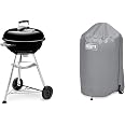 Weber Grill-Abdeckhaube Für 57 Cm Holzkohlegrills + Anzündwürfel 48 Stück – Grau, Polyester & Wasserabweisend