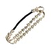 Vovotrade® Baby Girls Flowers Rhinestone Headband Hairbands Hair Accessories (Gold)