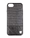 Produktbild iPhone 7 Hülle | YS-10 | Luxus Krokodil-Leder Muster | Handy Schutz-hülle | Leder + TPU Schutz-Case | Farbe: Schwarz