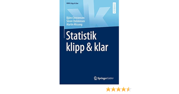 Statistik Klipp Klar Wiwi Klipp Klar Amazon De Christensen Bjorn Christensen Soren Missong Martin Bucher