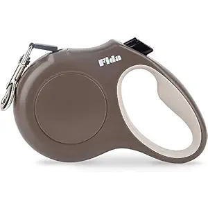 Fida Retractable Dog Leash, 16 ft Dog Walking Leash for Small Dogs up to 26lbs, 360? Tangle Free, Coffee/Brown