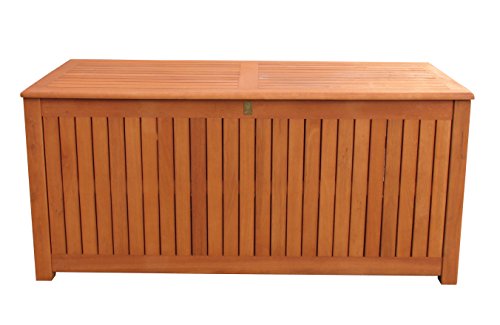 Kissenbox 130cm Auflagenbox Gartenbox Truhe Eukalyptus