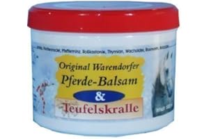 HAGO Warendorfer Pferdebalsam mit afrikanischer Teufelskralle - wärmende Pferdesalbe mit natürlichen Inhaltsstoffen und ätherischen Ölen - erfrischend und vitalisierend (500ml)