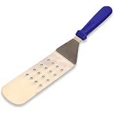 EPINOX &Ccedil;elik Izgara Spatulası Delikli - Barbek&uuml; Et Burger &Ccedil;evirici Turner - 25 x 7,5 cm