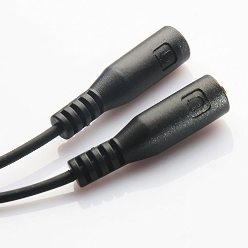 Demiawaking Audio Stereo da 3,5Â mm maschio a 2Â femmine Y adattatore cavo splitter per auricolari con microfono per iPhone e Android Smartphone Samsung Galaxy