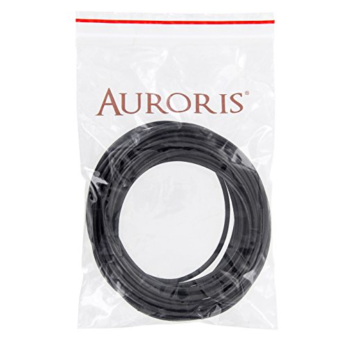 AURORIS – Lederband rund Ø 3 mm – Länge / Farbe wählbar – Variante: 2m / schwarz - 2