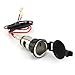 Produktbild HLH-Motorcycle Accessories Zigarettenanzünder Auto Netzteil Steckdose Zigarettenanzünder Adapter Stecker 12 V / 24 V Für GPS Steckdose USB Autotelefon Ladegerät Halter Sinnvoll (Color : Black)