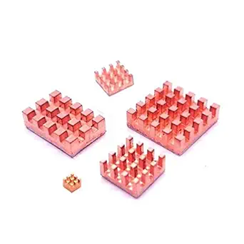 REES52 5 in 1 Pure Copper Heat Sink for Raspberry 4 Model B/Pi 3