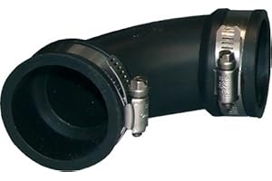 AQUARISTIK-PARADIES Flex. PVC-Manschette, 90° Bogen, Ø 50-38 mm