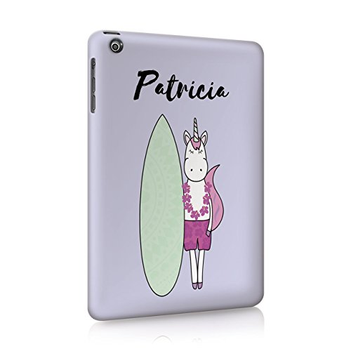 Preisvergleich Produktbild Tirita Personalisierbare Einhorn-Zauber-Sommer-Zitate Hartschalen-Schutzhülle mit personalisiertem Initialen-Namen-Text Trendy Fashion Geschenk