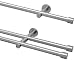 Produktbild Garduna | 100cm Gardinenstange Cap | 1-lauf | Ø 16mm | edelstahl-optik | ohne Ringe