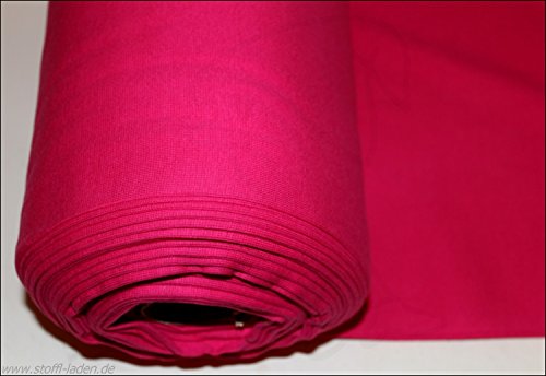 0,5 m Bündchenstoff fuchsia pink * Schlauchware * Meterware * Bündchen …