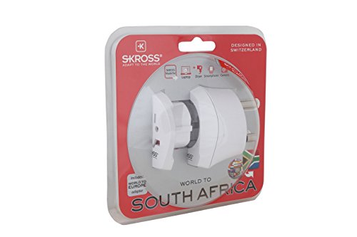 SKROSS Country Adapter World to South Africa: Reiseadapter für Reisen in Länder, die den südafrikanischen Standard verwenden - 7