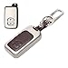 Produktbild itimo Auto Key Cover aus Leder Zink Legierung Herren Portemonnaie Auto Key Fall für Toyota Land Cruiser Prado CAMRY BYD Schlüssel Schutz (brown2 Button)