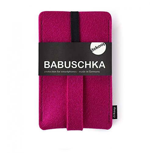 Preisvergleich Produktbild Dekoop Babuschka Handytasche Brombeer aus Wolfilz