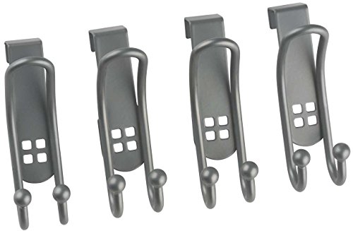 SIDCO ® 4er Set Türhaken Hakenset Handtuchhalter Garderobenhaken Türgarderobe Haken