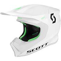 Scott 550 Hatch MX Enduro Moto Casco Blanco/Negro/Verde 2018