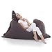 Original Lazy Bag Indoor Bean Bag XXL 360L Giant Beanbag 180x140 cm, COTTON, brown,