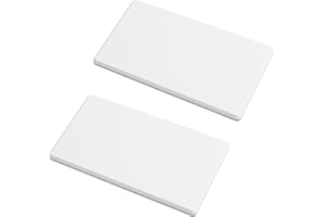 UFURMATE Blank Cover Wandplatte 2PCS Weiß Schraubenlose leere Wandplatte Kunststoff 1-Gang Leere Gerätesteckdosenabdeckung Elektrische Abdeckungen für unbenutzte Steckdosen oder Schalter