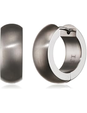 Pure Grey Unisex-Creolen Titan mattiert - 089