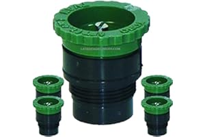 Suinga Pack 5 TOBERA T-VAN8 para DIFUSORES DE RIEGO, boquilla 2,4m ROSCA MACHO, ángulo ajustable