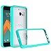 Produktbild FoneExpert® HTC 10 / HTC One M10 Handy Tasche, Ultra Air Hybrid Air-Cushion Kantenschutz Technologie - Bumper Case Durchsichtige Rückschale Hülle Cover schutzhülle für HTC 10 / HTC One M10 (Mint)