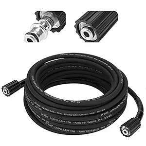 Kortex Heavy Duty Hydraulic Pressure Washer Hose with Rubber Construction Throughout and Steel Wire Braided Inside