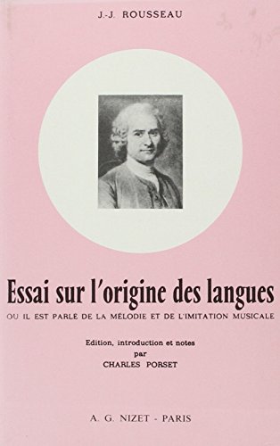 couverture de : Essai sur l'origine des langues
