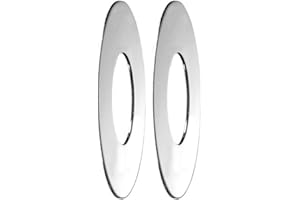 Delabie - Rosace chromée Plate pour Cache éclats 34x65 (la Paire) - DELRO2920342P