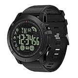 alarm watch vibrate Bluetooth Smart Watch, unterstützt Bluetooth 4.0+, kompatibel mit Android4.3 + und IOS7.0 +, Anruf- / SMS- / SNS-Erinnerung, Militärisches sportliches Zifferblattdesign, großes Gesicht ist für alle Gelegenheiten sehr reizvoll, Beste Geschenke für Männer