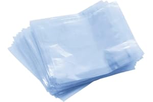 Heallily 200pcs Polyolefin Heat Shrink Wrap Bags Perfect Bath Bomb Shrink wrap or soap Packaging Wrapping, Bottle Sealer, Arts and Crafts, homemaking or Other Small Items (Transparent)