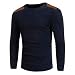 Produktbild Herren Sweatshirt Mumuj Fashion Männer Freizeit Rundhals Patchwork Bluse Shirt Jungen Langarm Warmes Sweaters Shirt Tops Sport Fitness Oberteile Business Hemd
