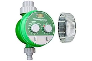 Marksman Automatic Electronic Water Timer - Garden Hose Watering Timer | Irrigation System, Plant Timing, Outdoor Gardening Tool, Feeding Plants | Auto Switch, Monitoring Program