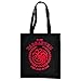 Produktbild Game of Thrones Jutebeutel Targaryen Wappen Drache von Elbenwald schwarz