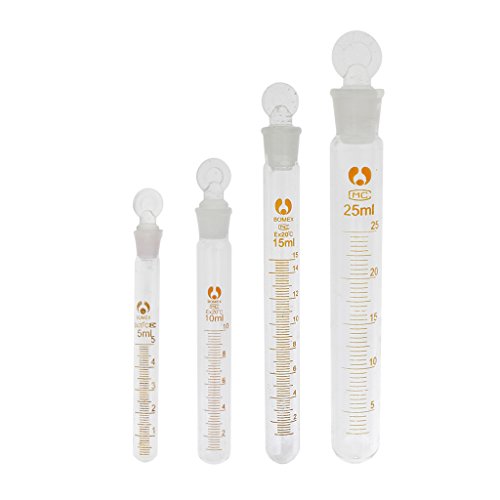 MagiDeal Graduated Pipettes Reagenzgläser Reagenzglas Laborglas 25ml für Labor - 8