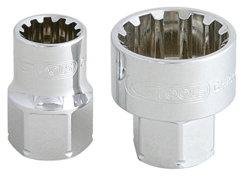 KS Tools 916.4050 3/8 Zoll – 1/2 Zoll Triple Plus Durchgangs-Steckschlüssel-Satz, 17-teilig - 4