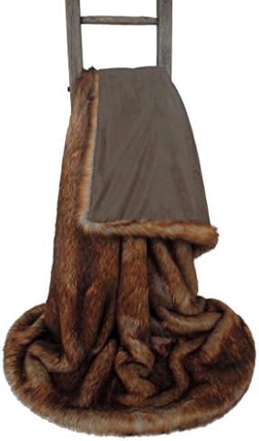 Vintage Fox Luxury Faux Fur Throw (140 x 180cm)