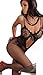 Produktbild ECHTE LivCo Corsetti Magali Bodystocking Netzstoff Satinband vorne eine Größe (UK 6–14) & Plus Größe (UK 14–22) Gr. One Size, Schwarz - Schwarz