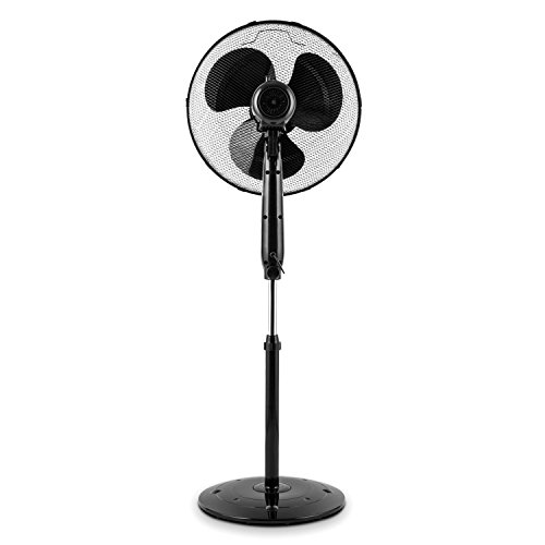 oneConcept Black Blizzard 3G Standventilator Standlüfter (schwarze Rotorblätter, Timer, Oszillations-Schwenkfunktion, 3 Geschwindigkeitsstufen) schwarz - 5