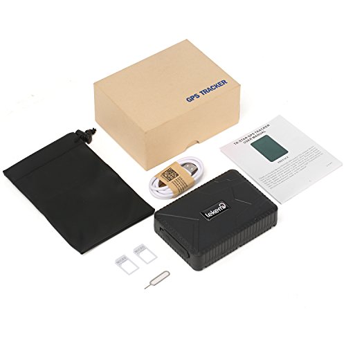 LEKEMI Tracciatore di Posizione GPS per Auto / Veicoli Tramite App Gratuita, Magnete Potente e Batteria da 10000mAh