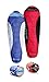 Produktbild METEOR ® Premium Mumienschlafsack mit Reißverschluss Indoor und Outdoor Camping Schlafsack für Erwachsene und Kinder Leichter Sommer- und Winterschlafsack Kompressionspacksack (blau / grau L, MADURA)