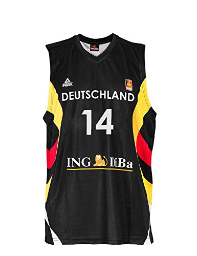 Peak Sport Europe Herren Dirk Nowitzki Trikot, Schwarz, XXS, G-DBB141-M-A