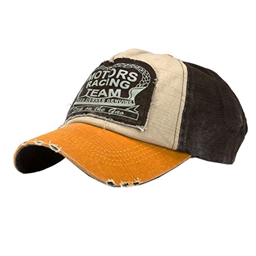 Nueva unisex gorra de béisbol algodón mezclado motocicleta Gorra molienda borde haga viejo Sombrero