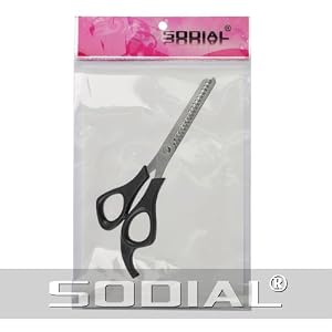 SODIAL (R) Plastic Wraped Handle Hair Thinning Scissors 6.3" Long - Image 3