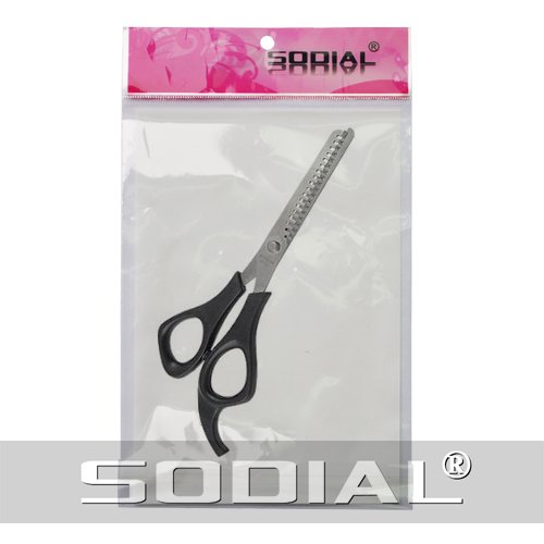 SODIAL (R) Plastic Wraped Handle Hair Thinning Scissors 6.3" Long - Image 3