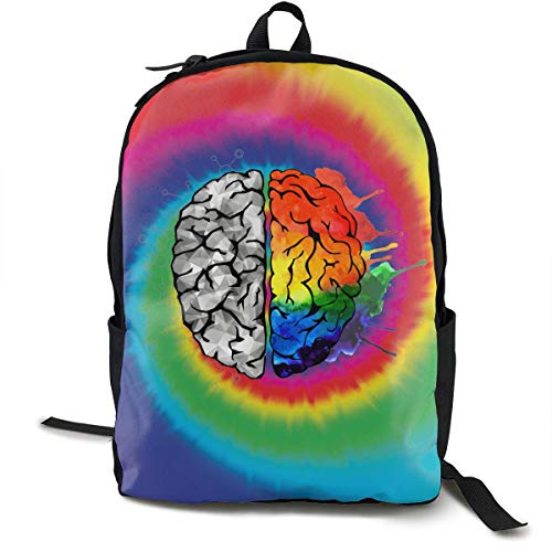 Mochila cerebro colorido